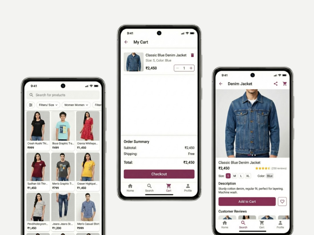 ShopEase: High-Performance React Native E-Commerce App Screenshot